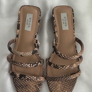 Steven Snake Print Women's Sandals